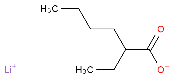 lithium(1+) ion 2-ethylhexanoate_分子结构_CAS_15590-62-2