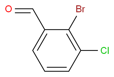 2-bromo-3-chlorobenzaldehyde_分子结构_CAS_74073-40-8