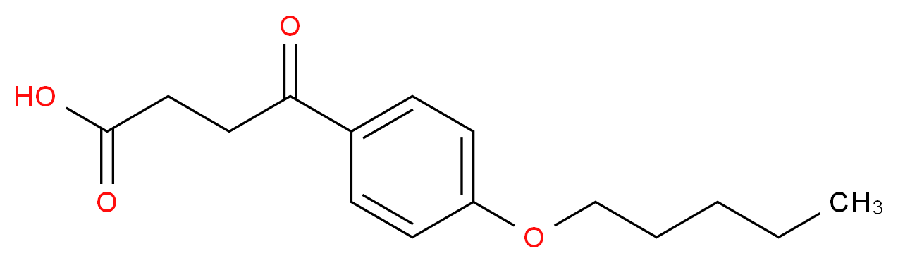 4-oxo-4-[4-(pentyloxy)phenyl]butanoic acid_分子结构_CAS_30742-05-3