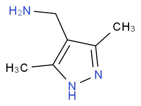 (3,5-dimethyl-1H-pyrazol-4-yl)methanamine_分子结构_CAS_518064-16-9