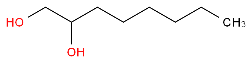 1,2-Octanediol_分子结构_CAS_1117-86-8)