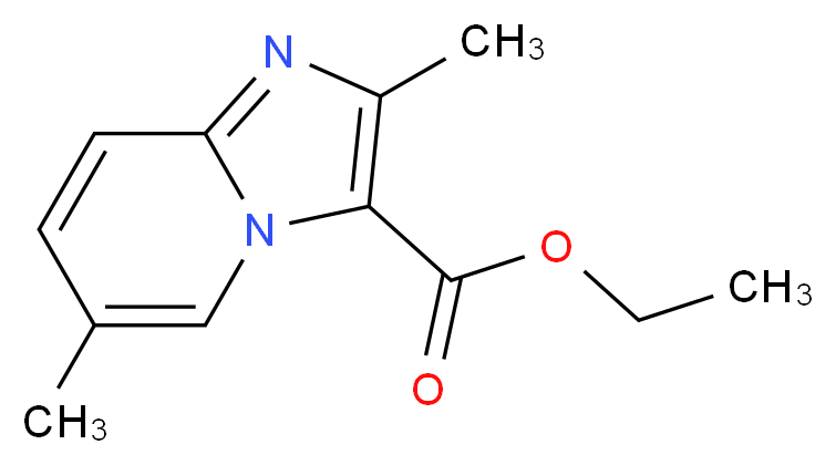 Ethyl 2,6-dimethylimidazo[1,2-a]pyridine-3-carboxylate_分子结构_CAS_81438-51-9)