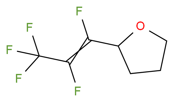 2-(Pentafluoroprop-1-enyl)tetrahydrofuran_分子结构_CAS_)