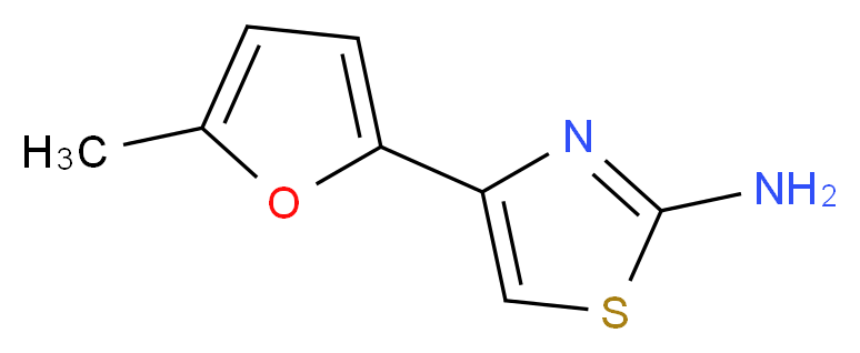 4-(5-methyl-2-furyl)-1,3-thiazol-2-amine_分子结构_CAS_1634-46-4)