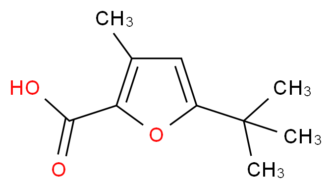 5-tert-butyl-3-methylfuran-2-carboxylic acid_分子结构_CAS_436088-94-7