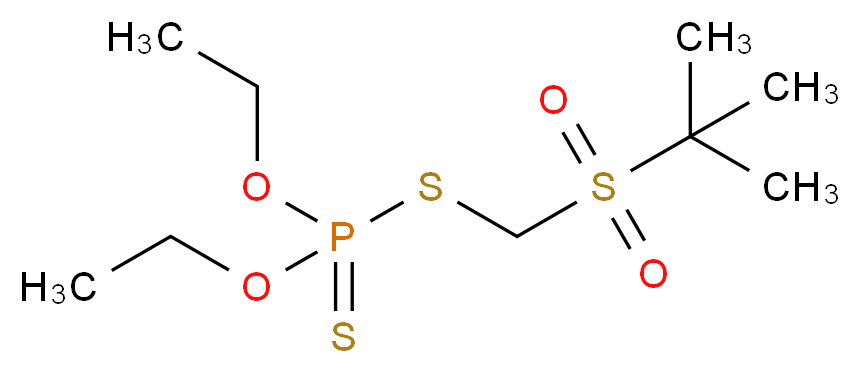 diethyl {[(2-methylpropane-2-sulfonyl)methyl]sulfanyl}(sulfanylidene)phosphonite_分子结构_CAS_56070-16-7