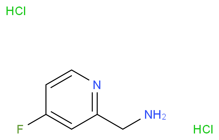 2-(Aminomethyl)-4-fluoropyridine dihydrochloride_分子结构_CAS_)