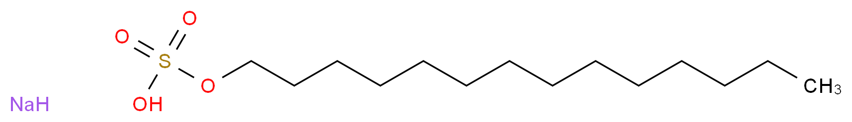 SODIUM N-TETRADECYL SULFATE_分子结构_CAS_1191-50-0)