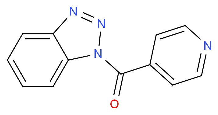 1-(pyridine-4-carbonyl)-1H-1,2,3-benzotriazole_分子结构_CAS_144223-31-4