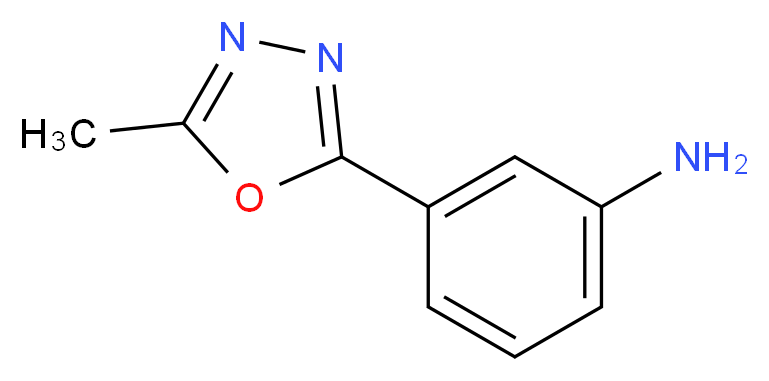 3-(5-methyl-1,3,4-oxadiazol-2-yl)aniline_分子结构_CAS_)