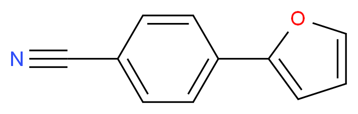 4-(furan-2-yl)benzonitrile_分子结构_CAS_64468-77-5