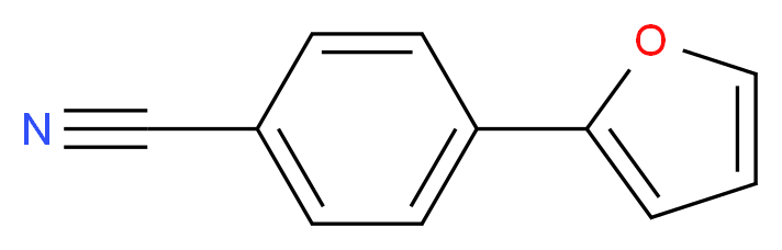 4-(2-Furyl)benzonitrile_分子结构_CAS_64468-77-5)