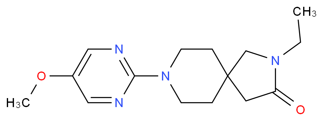 2-ethyl-8-(5-methoxy-2-pyrimidinyl)-2,8-diazaspiro[4.5]decan-3-one_分子结构_CAS_)