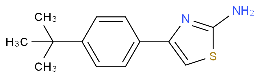 4-(4-tert-butylphenyl)-1,3-thiazol-2-amine_分子结构_CAS_81529-61-5