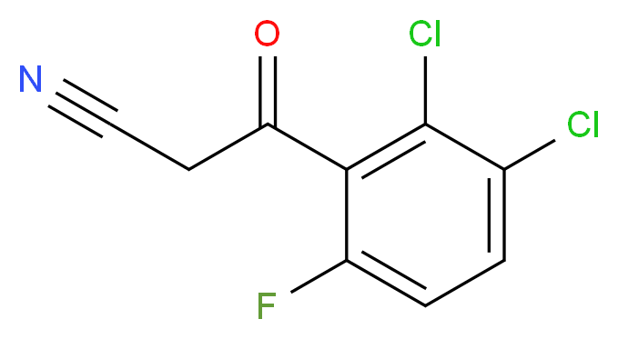 2,3-Dichloro-6-fluorobenzoylacetonitrile_分子结构_CAS_)