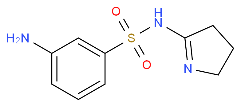 3-Amino-N-(4,5-dihydro-3H-pyrrol-2-yl)-benzenesulfonamide_分子结构_CAS_)