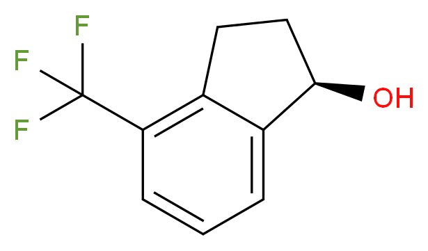 (1S)-1-Hydroxy-4-(trifluoromethyl)indane_分子结构_CAS_1202577-82-9)