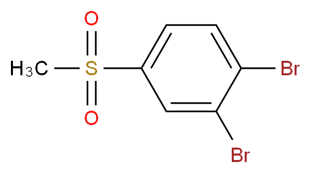 1,2-Dibromo-4-(methylsulphonyl)benzene_分子结构_CAS_)