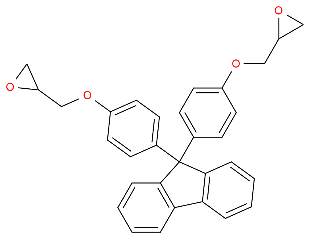 9,9-Bis[4-(glycidyloxy)phenyl]fluorene_分子结构_CAS_47758-37-2)