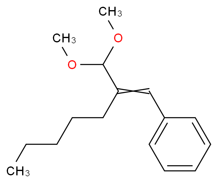 α-戊基肉桂醛二甲缩醛_分子结构_CAS_91-87-2)