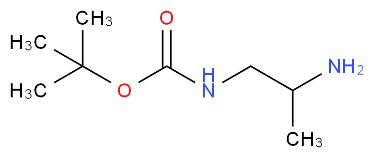 tert-butyl N-(2-aminopropyl)carbamate_分子结构_CAS_255735-88-7