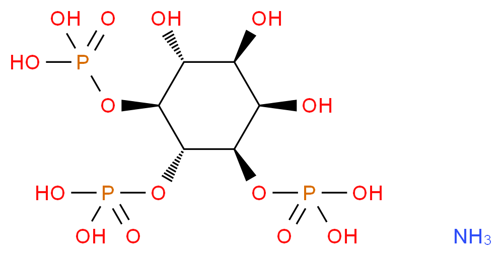 {[(1R,2R,3R,4R,5S,6R)-2,3,4-trihydroxy-5,6-bis(phosphonooxy)cyclohexyl]oxy}phosphonic acid amine_分子结构_CAS_135027-58-6