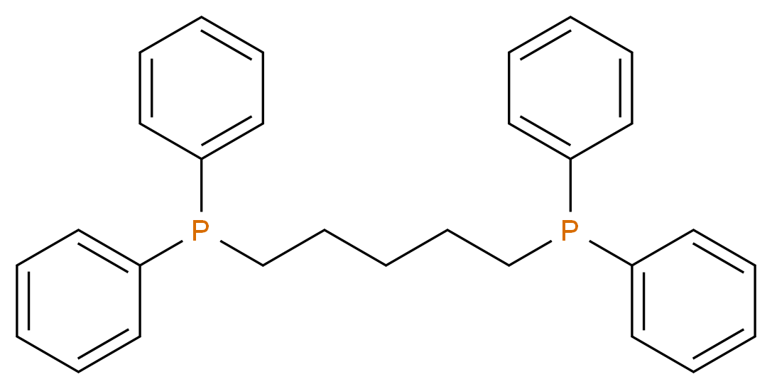 [5-(diphenylphosphanyl)pentyl]diphenylphosphane_分子结构_CAS_27721-02-4