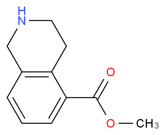 Methyl 1,2,3,4-tetrahydroisoquinoline-5-carboxylate_分子结构_CAS_939758-79-9)