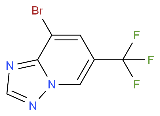 8-Bromo-6-trifluoromethyl[1,2,4]triazolo[1,5-a]pyridine_分子结构_CAS_1170302-00-7)