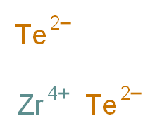 zirconium(4+) ion ditellanediide_分子结构_CAS_32321-65-6