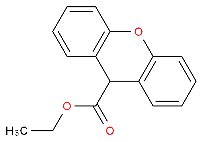 ethyl 9H-xanthene-9-carboxylate_分子结构_CAS_7401-03-8)