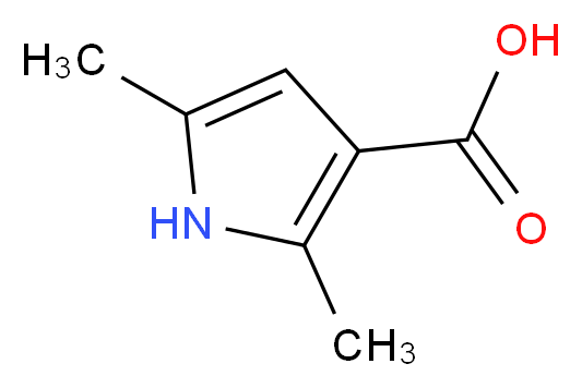 2,5-Dimethyl-1H-pyrrole-3-carboxylic acid_分子结构_CAS_57338-76-8)