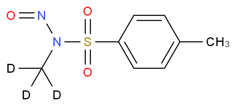 N-(<sup>2</sup>H<sub>3</sub>)methyl-4-methyl-N'-oxobenzene-1-sulfonohydrazide_分子结构_CAS_42366-72-3