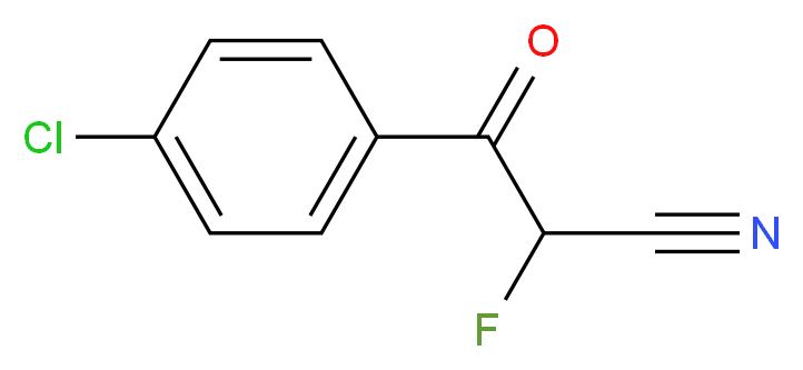 3-(4-Chlorophenyl)-2-fluoro-3-oxopropanenitrile_分子结构_CAS_)