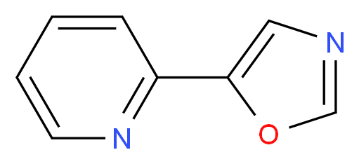 2-(1,3-oxazol-5-yl)pyridine_分子结构_CAS_70380-73-3