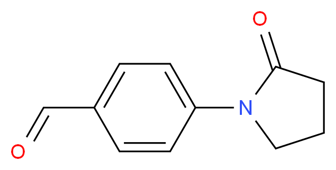 4-(2-Oxo-pyrrolidin-1-yl)-benzaldehyde_分子结构_CAS_36151-45-8)