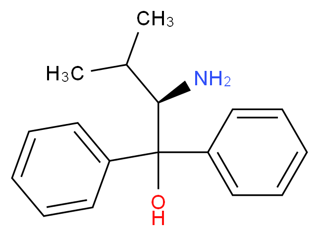 (2R)-2-amino-3-methyl-1,1-diphenylbutan-1-ol_分子结构_CAS_86695-06-9