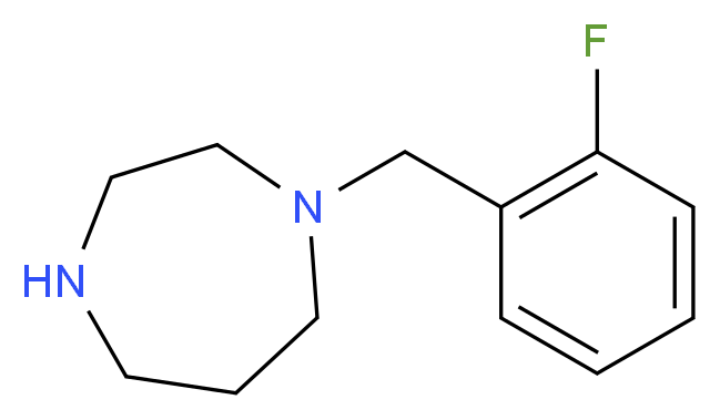 1-[(2-fluorophenyl)methyl]-1,4-diazepane_分子结构_CAS_775561-26-7