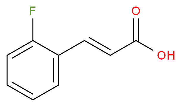 3-(2-fluorophenyl)prop-2-enoic acid_分子结构_CAS_451-69-4