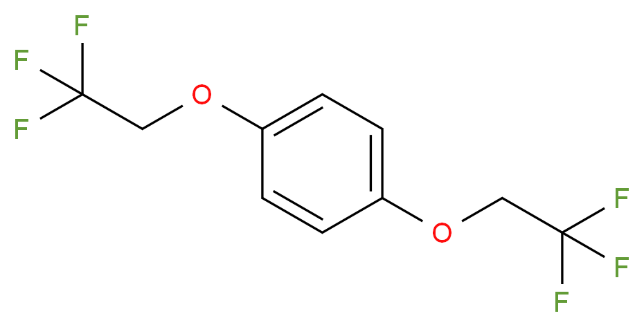 1,4-Bis(2,2,2-trifluoroethoxy)benzene 97%_分子结构_CAS_66300-61-6)