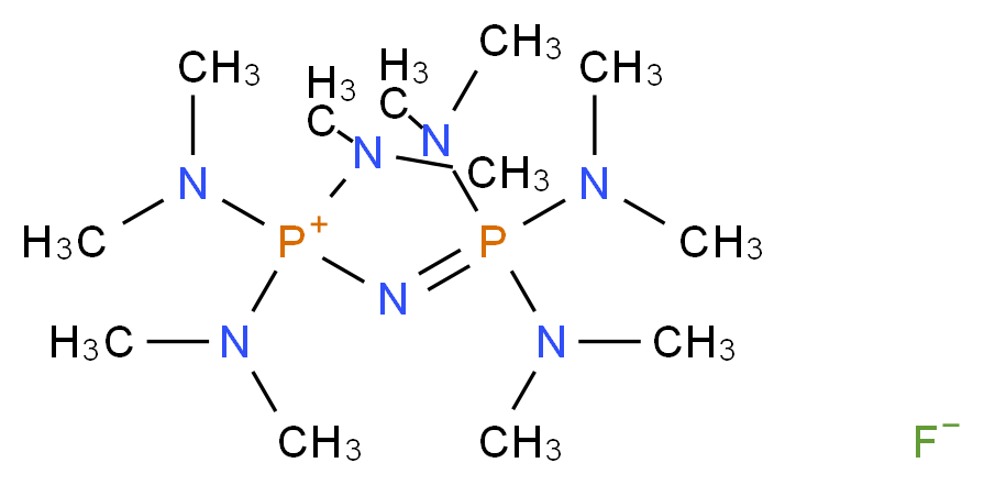 1,1,1,3,3,3-六(二甲氨基)二磷腈盐氟化物 溶液_分子结构_CAS_137334-99-7)