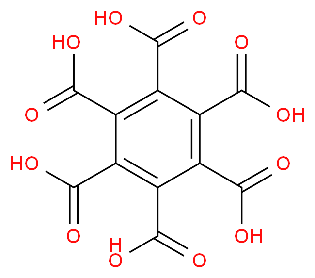 benzene-1,2,3,4,5,6-hexacarboxylic acid_分子结构_CAS_517-60-2