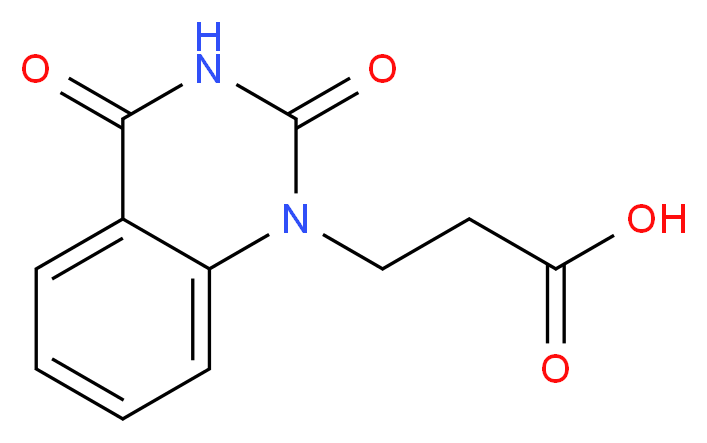 3-(2,4-dioxo-3,4-dihydroquinazolin-1(2H)-yl)propanoic acid_分子结构_CAS_)