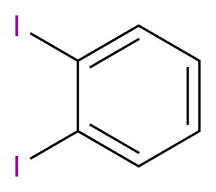 1,2-Diiodobenzene 99%_分子结构_CAS_615-42-9)