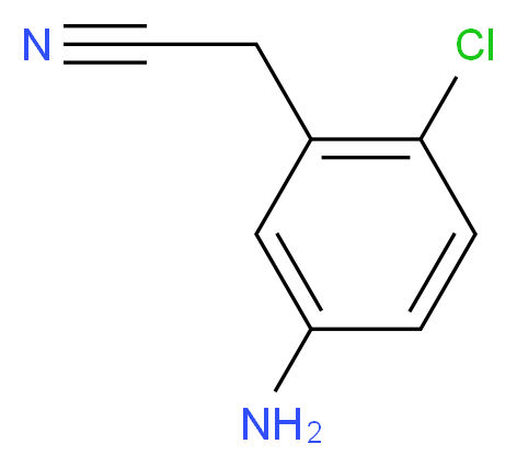 5-Amino-2-chlorophenylacetonitrile 95+%_分子结构_CAS_850451-72-8)