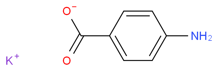 4-氨基苯甲酸 钾盐_分子结构_CAS_138-84-1)