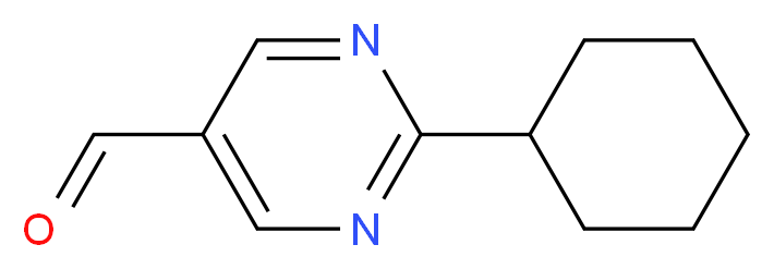 2-cyclohexylpyrimidine-5-carbaldehyde_分子结构_CAS_959240-13-2