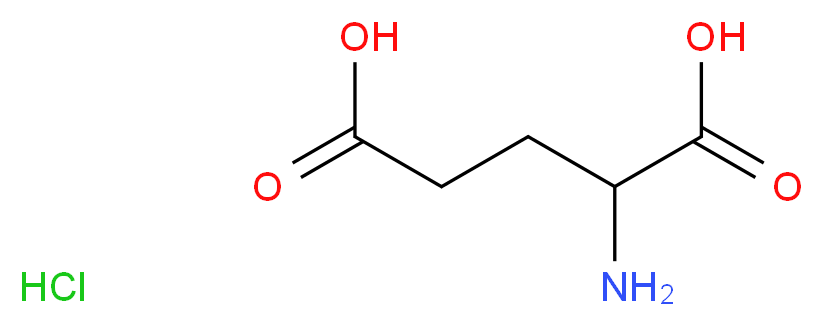 DL-GLUTAMIC ACID HCl_分子结构_CAS_138-15-8)