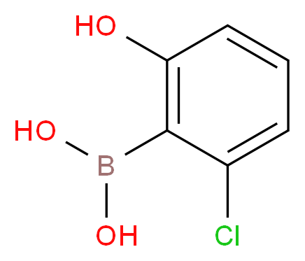 (2-Chloro-6-hydroxyphenyl)boronic acid_分子结构_CAS_958646-70-3)