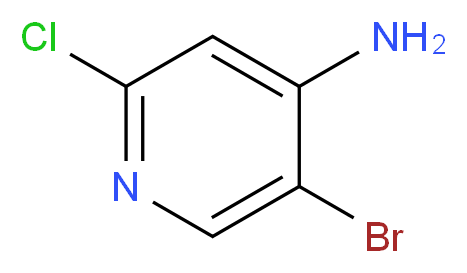 4-Amino-5-bromo-2-chloropyridine_分子结构_CAS_857730-21-3)
